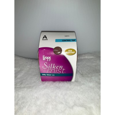 L'eggs Silken Mist Silky Sheer Control Top Pantyhose size A NUDE
