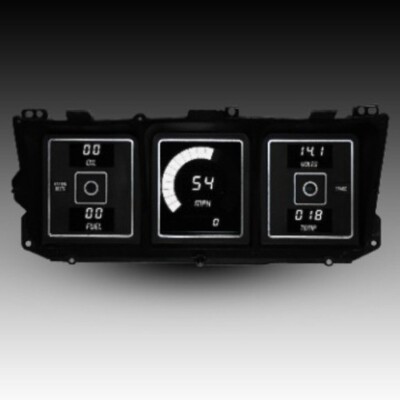 1973-1979 Ford Truck/1978-1979 Bronco Digital Gauge Cluster White LED
