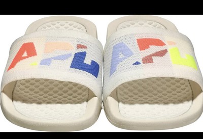 APL Big Logo TechLoom Slides Almond Pristine Knit Sandals Size 10 NIB APL | Shoes | Apl Big Logo Techloom Slide Mens 9 | Poshmark main image 3