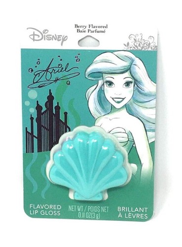 Disney Princess aromatisierter Lipgloss kompakt Die kleine Meerjungfrau Arielle Muschelschale - Bild 1 von 2