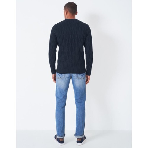 Crew Clothing Mens Wide Cable Knit 