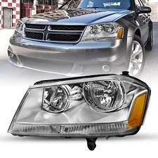 For 2008-2014 Dodge Avenger Se/Sxt Headlamp Driver Side Halogen Headlight 08-14