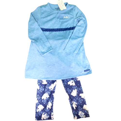 American Girl, Polar Bear Pajama Set, Blue, M (10/12), NWT - Picture 5 of 10