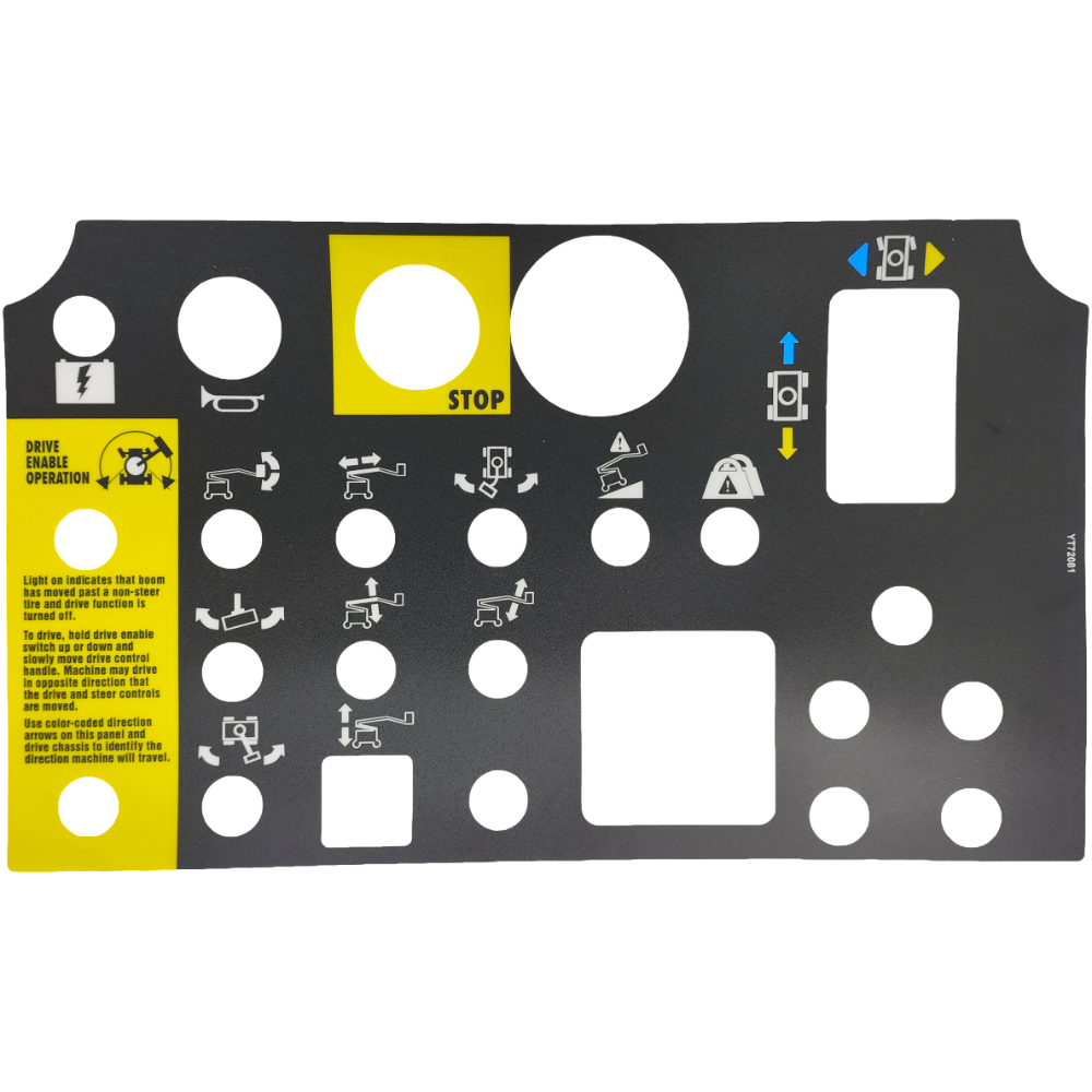 Platform Control Panel Decal 72081GT 72081 for Genie Z-30/20N Z-34