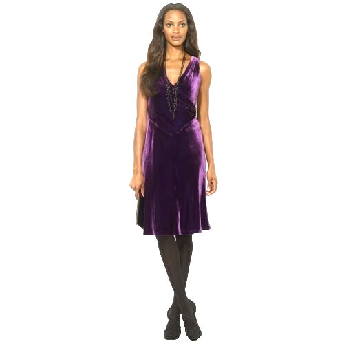 purple dress with black tights Black Tights with Purple Dress Outfits (5 ideas & outfits)