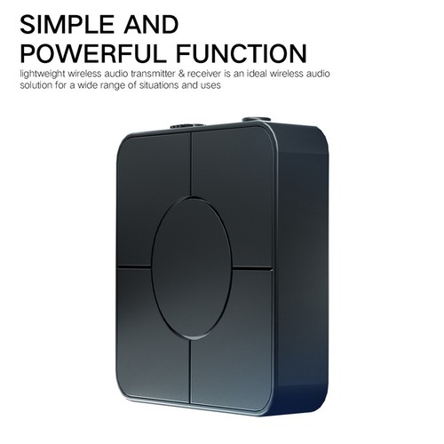 KN326 Bluetooth 5.0 Transmitter Receiver AUX RCA Wireless Audio Adapter with Mic - Photo 5/7