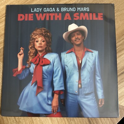Lady Gaga And Bruno Mars Die With A Smile 45 7  vinyl Single sealed