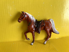 Vintage 1950's Cast Pot Metal Painted Palomino Toy Horse Figure   Made in JAPAN