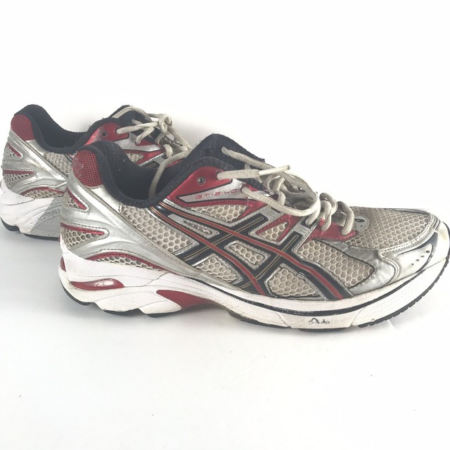 Asics Gel GT-2140 T904N Men Sz 9 Running Shoe White Red ...