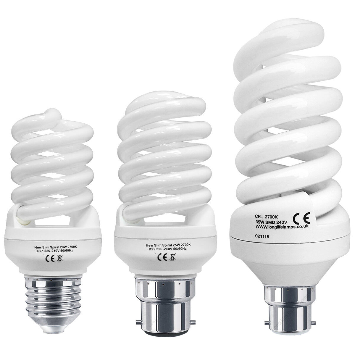 Som svar på Økologi barm Energy Saving Spiral Light Bulb in 20w, 25w, 35w Cap B22 or E27 | eBay