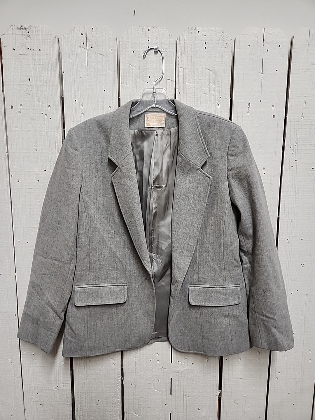 Pendleton Wool Blazer 10 Gray C29 - image 1