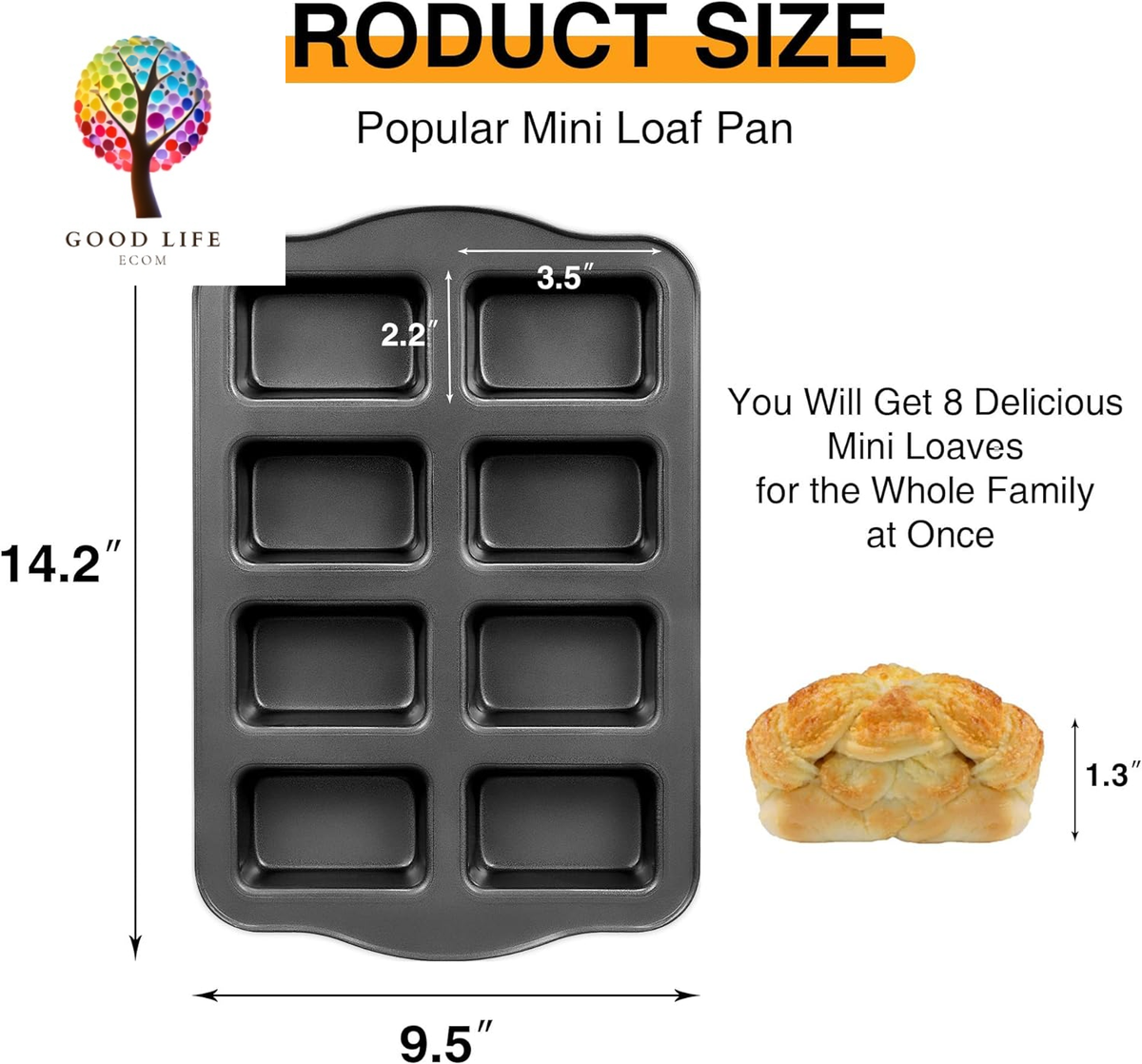 Banana Bread Mould Small Loaf Pan Sizes Mini Bread Loaf Pans 12