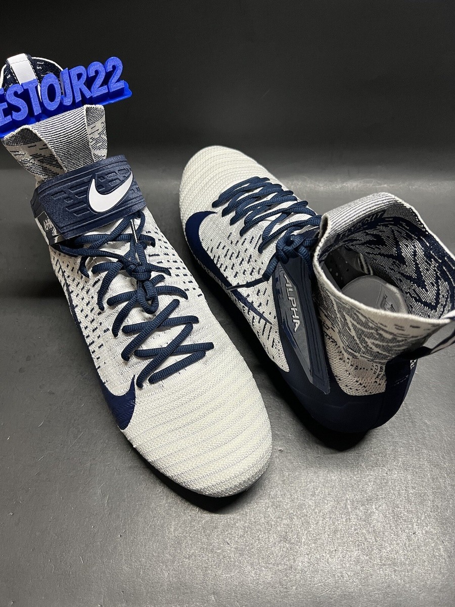 Nike Alpha Menace Elite 2 Football Cleats Men’s Size 12 White Navy BV2077-101 Nike Alpha Menace Elite 2 Football Cleats White Navy BV2077  main image 4