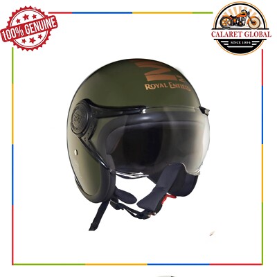 FIT FOR ROYAL ENFIELD OPEN FACE MLG (SV) CLEAR GLASS GREEN JET XL-620MM