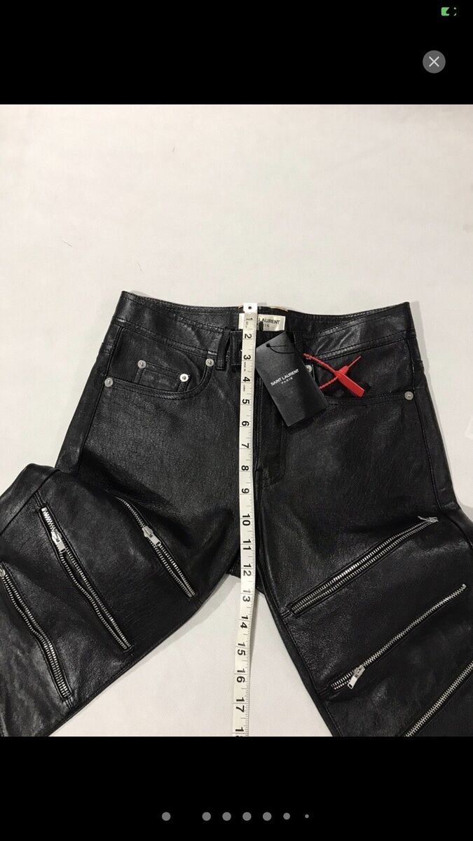 Saint Laurent Hedi Slimane leather pants. F36. $5000 | eBay Saint Laurent Hedi Slimane leather pants. F36. $5000 | eBay