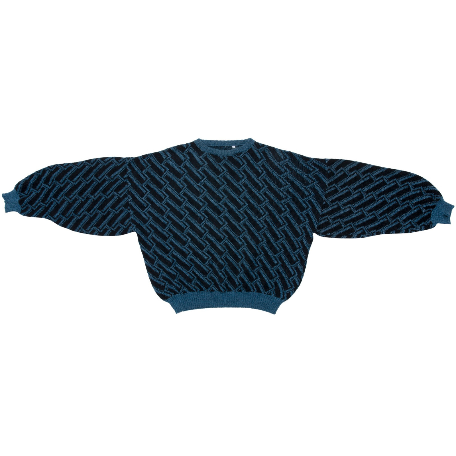 Vintage 80s West Germany Exaggerated Drape Sweater with Balloon Sleeves