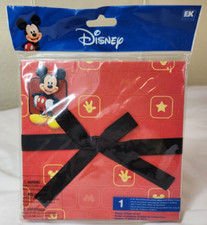 Disney Mickey Mouse 6x6 Scrapbook Accordion Album w/ ribbon closure