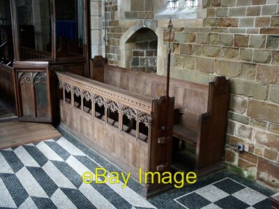 Foto 6x4 Innenraum des St. Nicholas East Kirkby Choir Standes. c2004