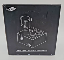 IKAPE Espresso Tamper Station Wood Coffee Up To 55m Station Base