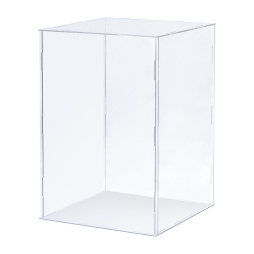 Clear Display Case Acrylic Assemble Transparent Dustproof Box Showcase ...
