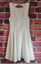 LuLus White Lace Fit & Flare Mini Skater Dress Flirty Women's Size Small C69