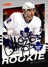Alex Foster Signed 2008-09 Upper Deck Victory Rookie RC card Toronto Maple Leafs. rookie card picture