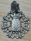 STUNNING ANTIQUE ÎLE D’OLERON PENDANT. SILVER METAL (1270)