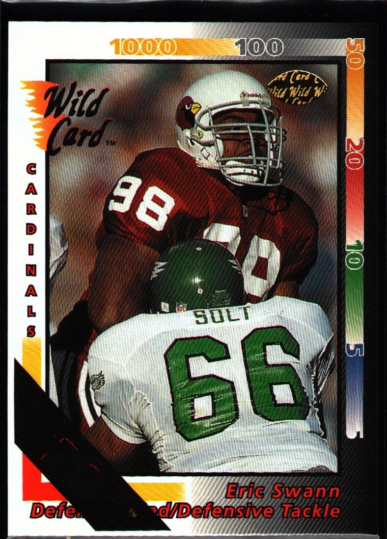 1992 Wild Card 20 Stripe Eric Swann #38
