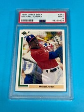 Michael Jordan PSA GRADED Baseball Rookie Card 1991 Upper Deck SP1 WHITE SOX #45