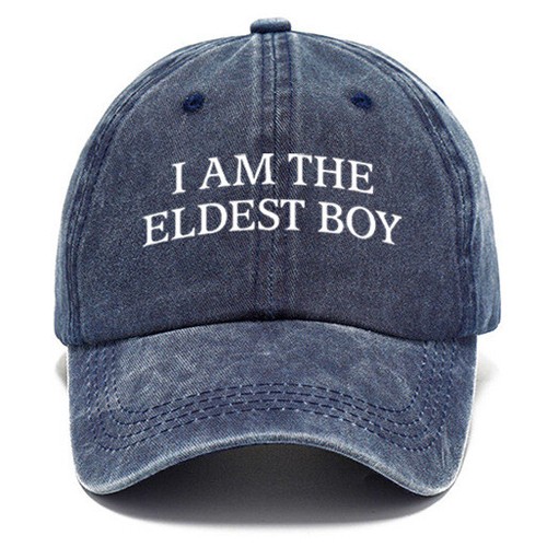 I Am The Eldest Boy Funny Letter Printing Men's Adjustable Baseball Hat Cap - Bild 18 von 29