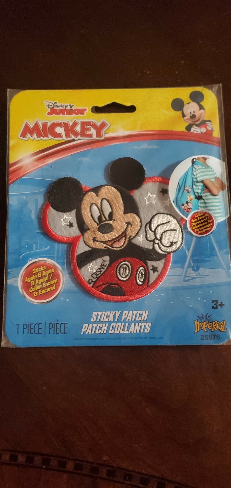 Patch thermocollant thermofix tête de Mickey Patch Disney Mouse