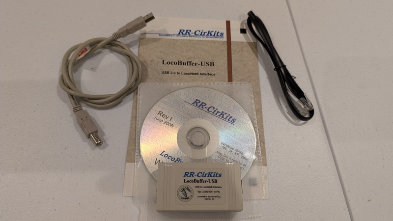 RR-CirKits LocoBuffer-USB DCC computer interface (used)