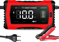 BatterieladegeräT 12V/24V 10A Lifepo4 ErhaltungsladegeräT Mit Lcd-Bildschirm