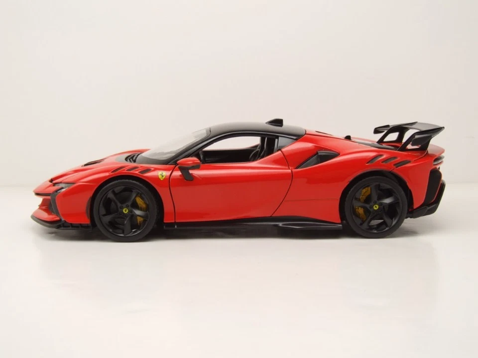 Ferrari SF90 XX Stradale Rojo Modelo De Coche 1:18 Bburago - Imagen 3 de 4