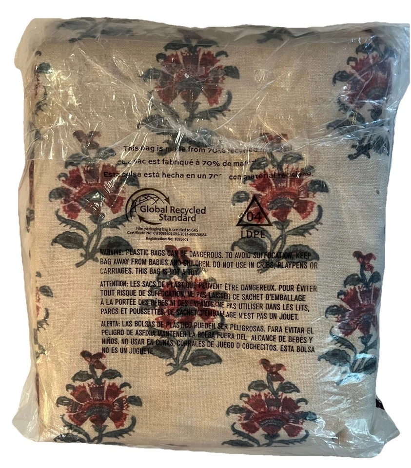Cortina opaca floral Pottery Barn Arnica Bhotah múltiple 50" x 96"_NUEVA_ T#G Foto 2 de 4