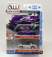 Auto World Modern Muscle Target Exclusive 2017 Dodge Viper 1996 Pontiac Firebird