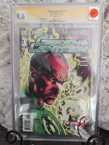 Green Lantern #1 Signed Rod Reis CGC 9.6