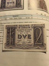 banconota 2 LIRE IMPERO  Regno 1939 OTTIMA 14/11/1939 Fds QFDS Non Circolata