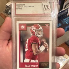 Panini 2020 Score Rookie Tua Tagovailoa #369 Alabama Crimson Tide Football Card. rookie card picture