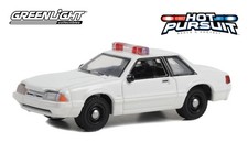 1987 FORD MUSTANG SSP W/POLICE LIGHTS 1/64 DIECAST CAR GREENLIGHT 43008/100