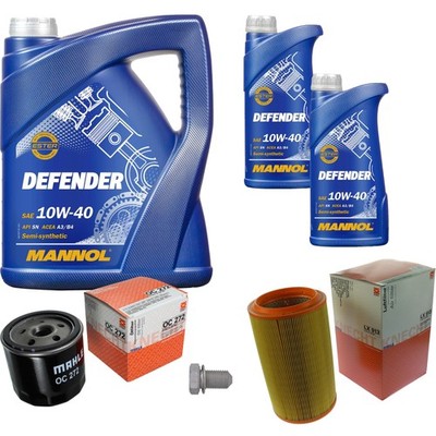 MAHLE Inspektionspaket 7 L MANNOL Defender 10W-40 für Alfa Romeo 156 Sportwagon