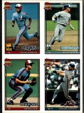 1991 Topps Cracker Jack Ii - 4-In-1 #4 Gruber / Wallach / Johnson / DeShields