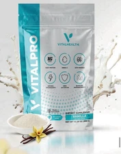 VitalHealth V-VITALPRO 10.6 oz -protein Powder Dinner Replacements Add Carbs