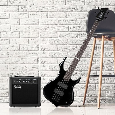 Glarry 39'' Full Size Electric 4 String Bass Guitar Starter Kit With 20W AMP