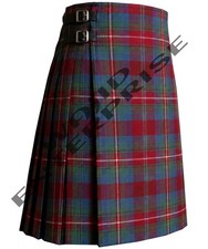 Scottish Handmade Traditional Waddell family Tartan 8 YARD Kilt Custom Size