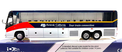 HO ICONIC REPLICAS 87-0088 MCI J4500 MOTORCOACH BUS AMTRAK CALIFORNIA