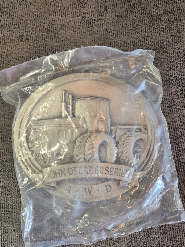 Vintage 1989 John Deere 60 series 4WD belt buckle ~ New old stock ~ Never worn