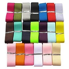 Assorted of 20 Yards Grosgrain Ribbon Total 20 Colors Mix Lots Bulk 1" 25mm ...