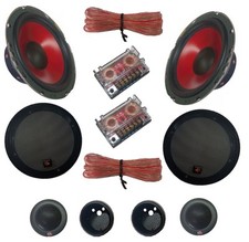 IMPIANTO AUDIO COMPLETO AUTO PREDISPOSIZIONI 450W 2 WOOFER 16,5 CROSSOVER TWEET