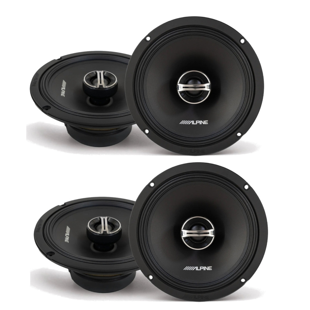 2 Пары автомобильных 2-полосных 4-омных коаксиальных динамиков Alpine DM-65-G серии 65 M 21690₽